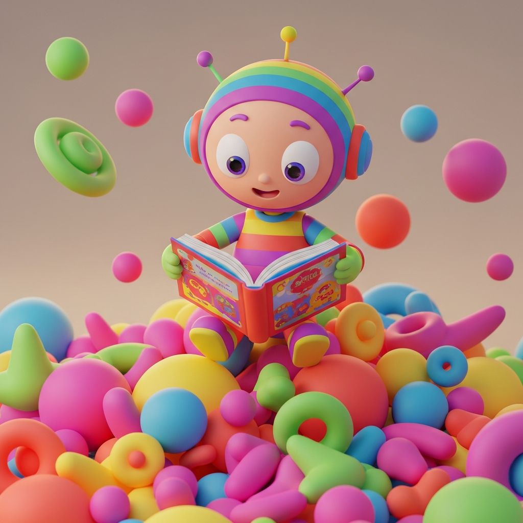 Kids reading and learning